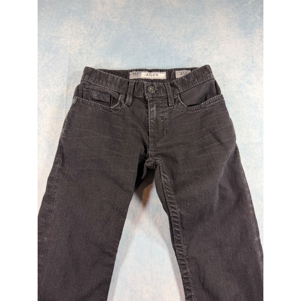 BKE‎ Aiden Bootleg Jeans Boys 25S Black Excellent Stretch Denim Embroidered - Picture 3 of 10
